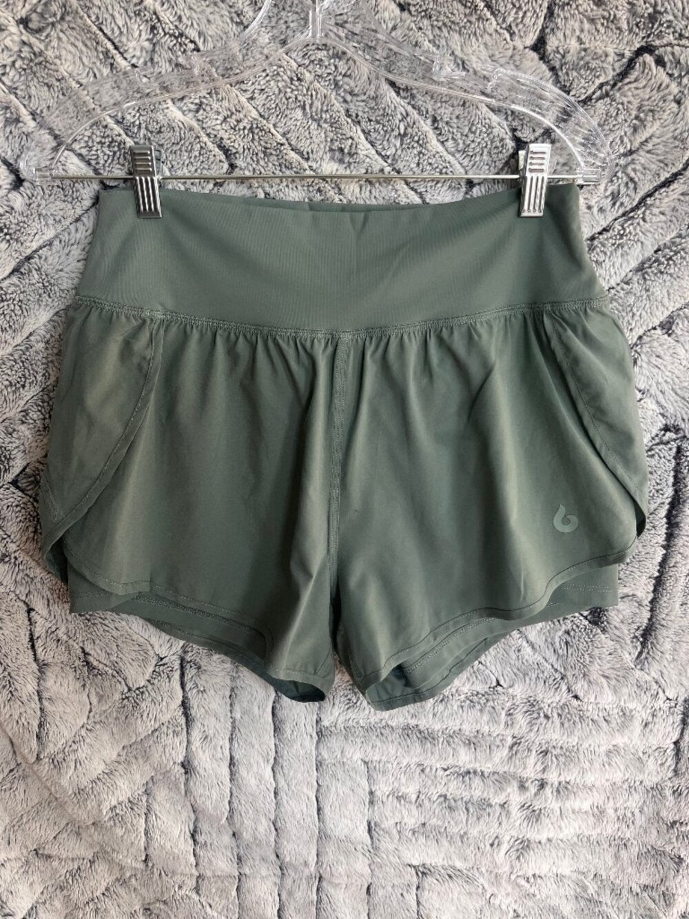 PHNX Green Running Shorts Built In Shorts SZ L (Good Condition)